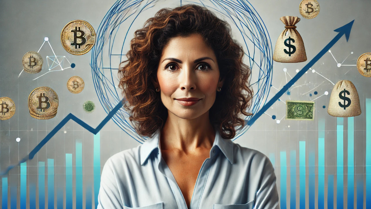 Imagen de una mujer financiera.